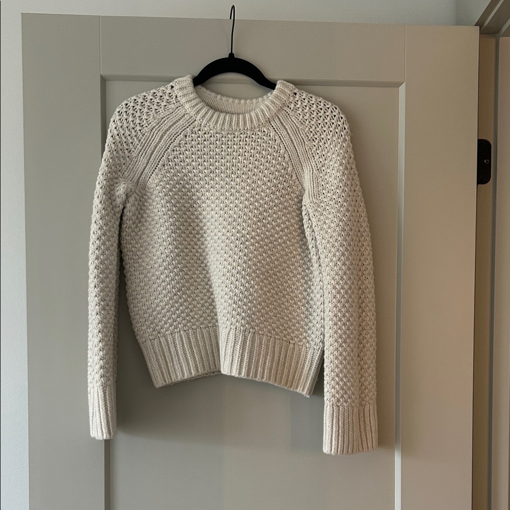 Banana Republic Textured Cream Sweater